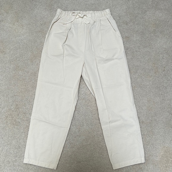 High waisted beige pants - Picture 1 of 8